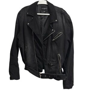 Cult of Individuality XXL Black Biker Jacket Denimll